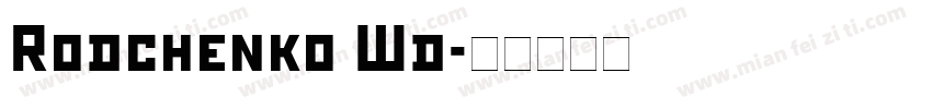 Rodchenko Wd字体转换